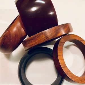 Assorted 3" Wooden Bangles Bundle